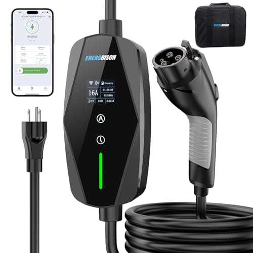 Portable Level 1 & 2 EV Charger with Timer (8-16 A)