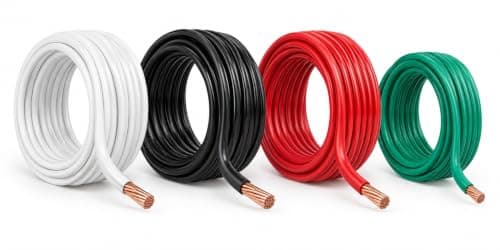 6 AWG THHN Copper Wire Set with 8 AWG Ground (50 ft)