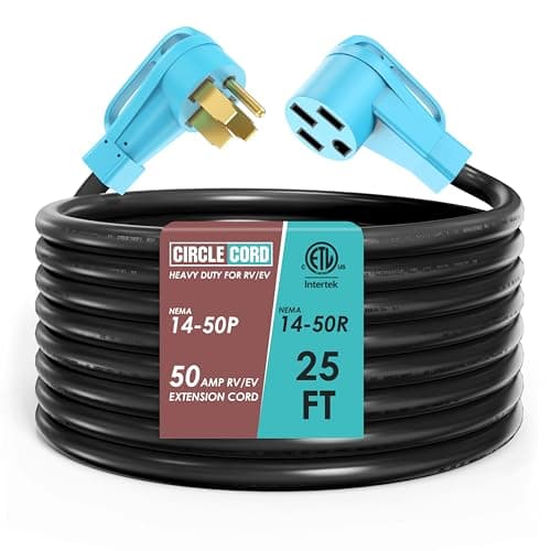 CircleCord 50 A NEMA 14-50 Extension Cord (25 ft)