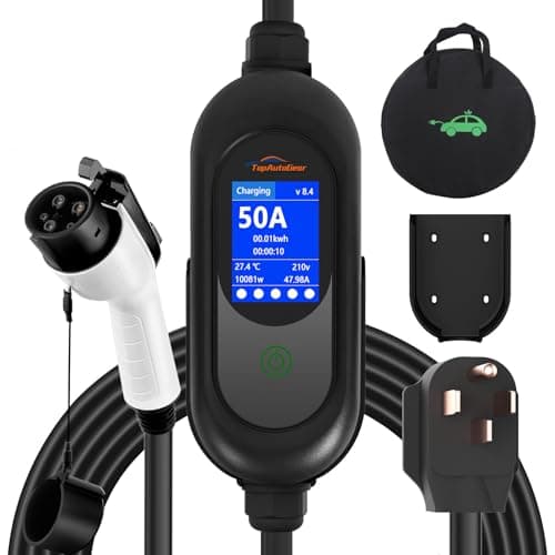 TopAutoGear Portable Level 2 EV Charger (50 A)